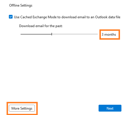 Change download email range to 3 months